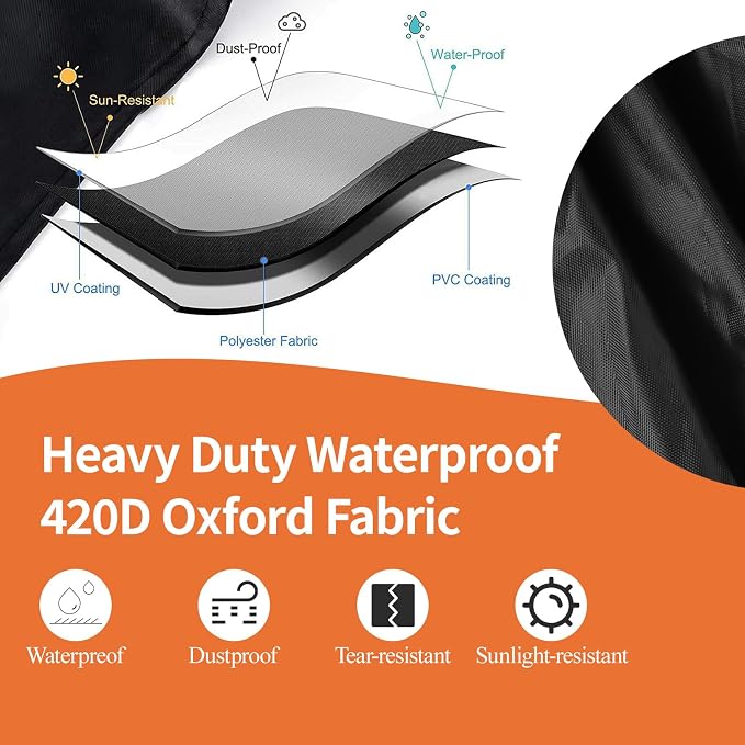 Protective Cover for Home Gym Set with Waterproof Zipper, 600D Oxford Waterproof& Dustproof Cover for Gym Station/Home Excersize Equipment Set- UV Resistant, Dustproof, 67"L x 41.3"W x 72.8"H, Black