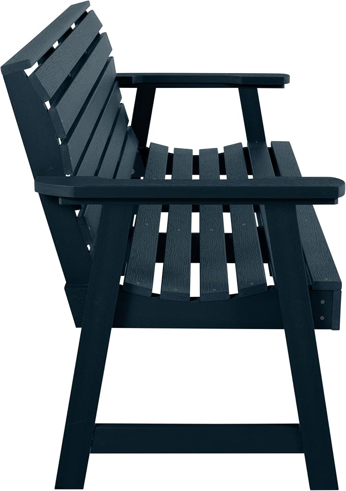 Highwood Weatherly Garden Bench, 5 Feet, Federal Blue