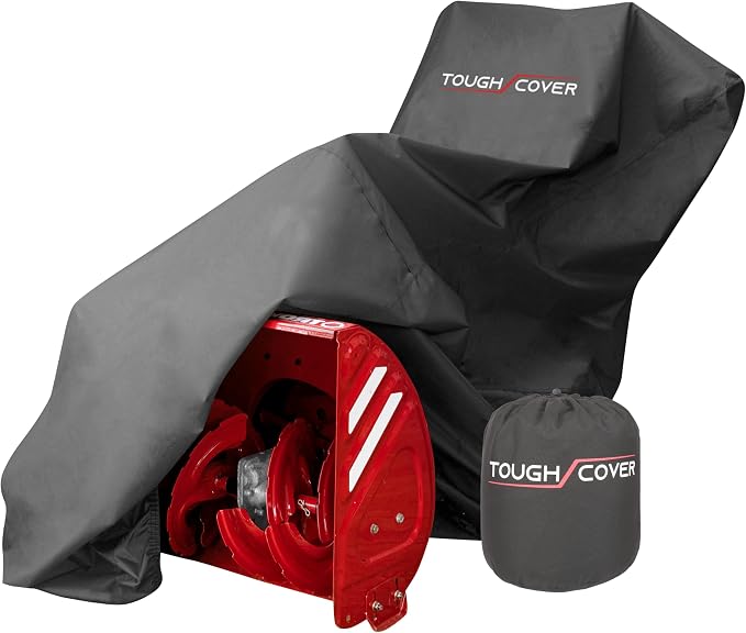 Tough Cover Snow Blower Cover - 600D Snowblower Covers Waterproof Outdoor, Heavy Duty Snow Thrower Cover Universal Fit for EGO, Honda, Ariens, Ryobi, Troy Bilt, Snow Joe, Toro, and PowerSmart