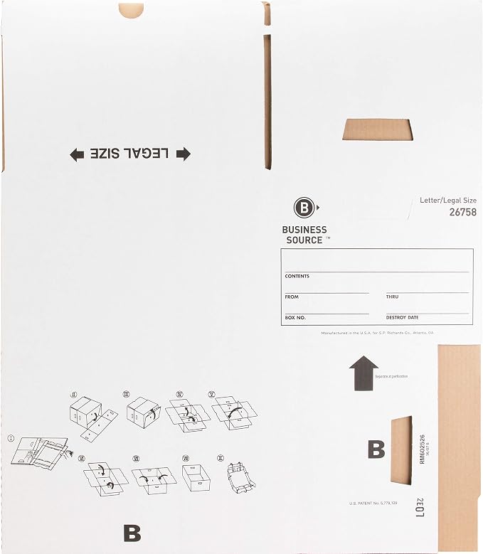 Business Source Lift-off Lid Medium Duty Storage Box