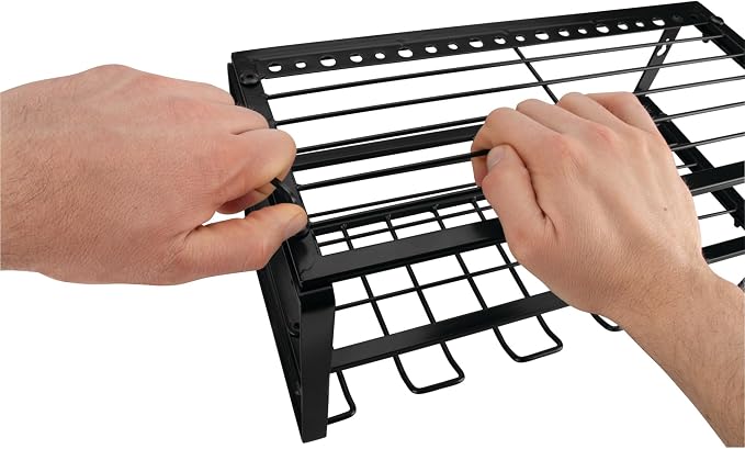 Performance Tool W7701 Power Tool Organizer Wall Mount - Hand Tool Storage Racks, Utility Racks, Drill Holder & More - 3 Tier Sturdy Iron 16" Cordless Tool Organizers