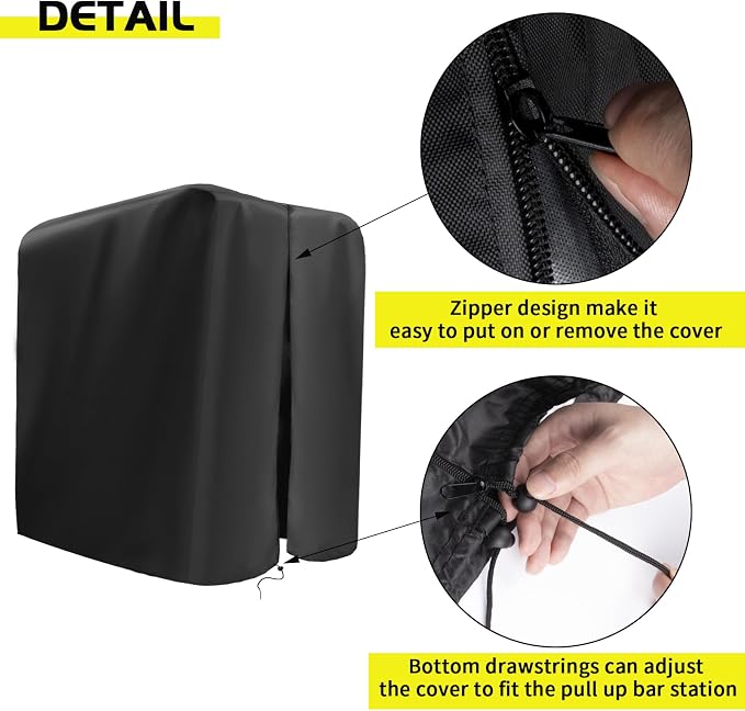 Home Gym Cover for Marcy Multi Gym Set/ Outdoor Workout Equipment | 41.3x68.9x72.8,Waterproof Dustproof Heavy Duty Oxford Fabric,for Weight Machine/Large Gymnastics Bar/Total Gym