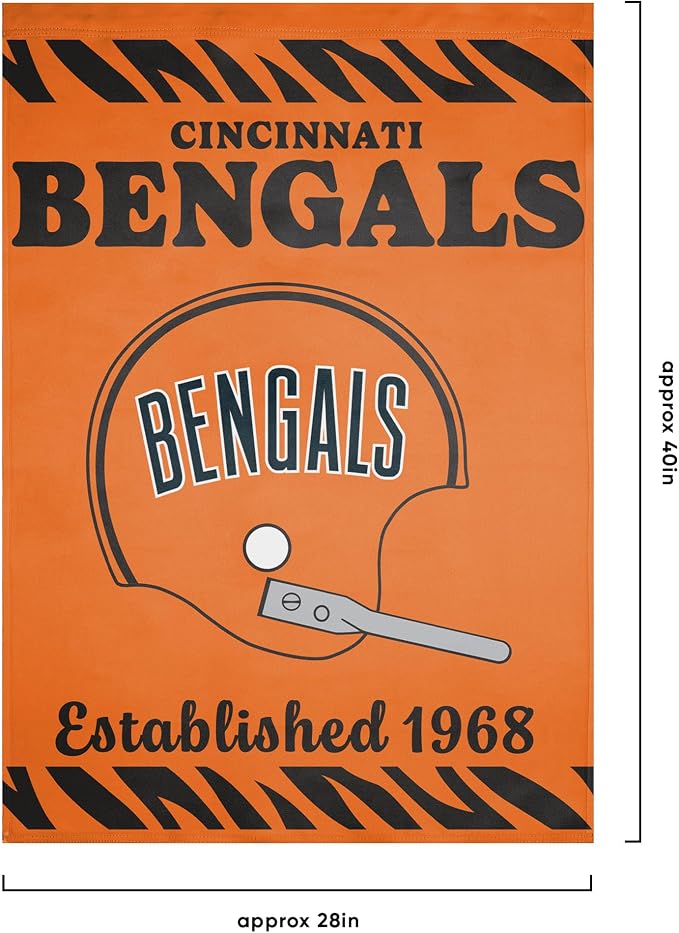 NFL Double Sided Team Logo Vertical Flag (40" x 28")