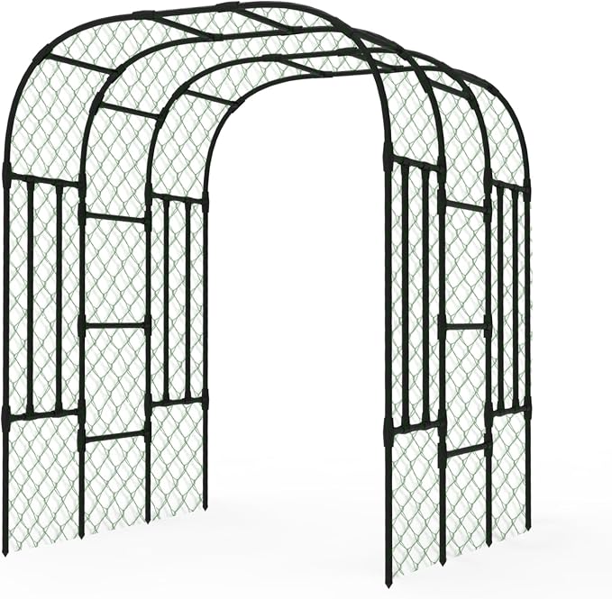 Trellis for Climbing Plants Outdoor - Size of the Grape Vine Trellis: 71 * 69 * 79 inch - Cucumber Trellis for Raised Bed, Garden Trellis for Climbing Plants, Cucumber, Vegetable, Tomato