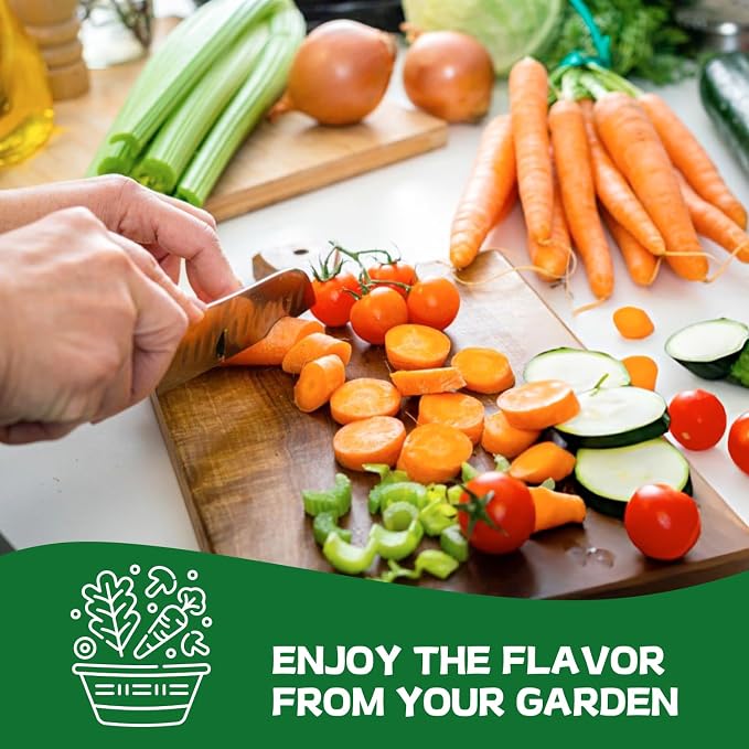 Groundio 40,000+ Heirloom Seeds Kit, 37 Vegetable Seeds Individual Pack - Non GMO for Planting Vegetables, Fruit and Herbs, Outdoor Garden Seeds for Indoor & Outdoor Garden Planting