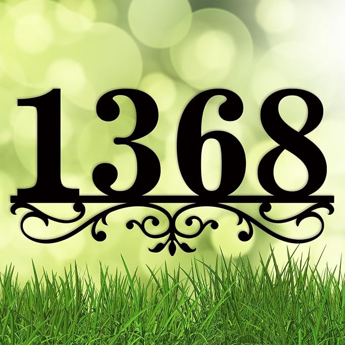 House Numbers for Outside Modern Address Numbers for House Address Signs for Houses Large Custom Metal House Number Sign House Number Plaque Address Plaque Numbers Street Number Sign