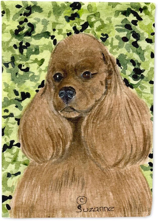 Caroline's Treasures SS8809GF Cocker Spaniel Garden Flag Mailbox Flag Decorative Yard Flag Banner Outside Patio Artwork Yard Flower Beds, Garden Size, Multicolor