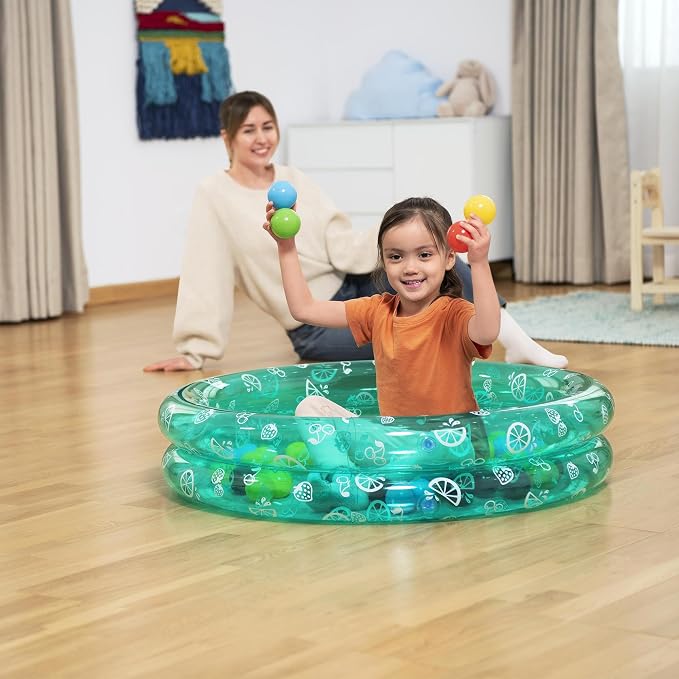 Bestway: Splash & Play - Inflatable Ball Pit Pool - 36" x 8", Kiddie Water Pool, 50 Colorful Balls, Versatile Outdoor & Indoor Use, Toddler & Kids 2+