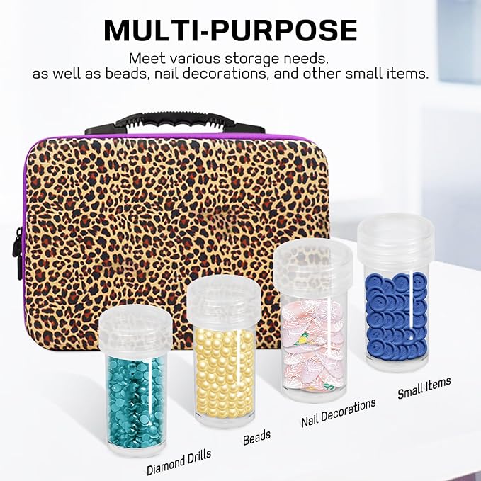 ZORETCO Diamond Painting Storage, 60 Containers Diamond Art Kits for Adults | Diamond Art Storage Case with Tools, Portable Bead Organizer Box for Diamond Painting Accessories, Art Supplies