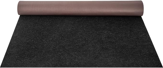 Happybuy 6 ft x 18 ft Black Marine Carpet for Boats Waterproof - 0.18" Thick Indoor Outdoor Rug Carpet Roll for Home Patio Porch Deck