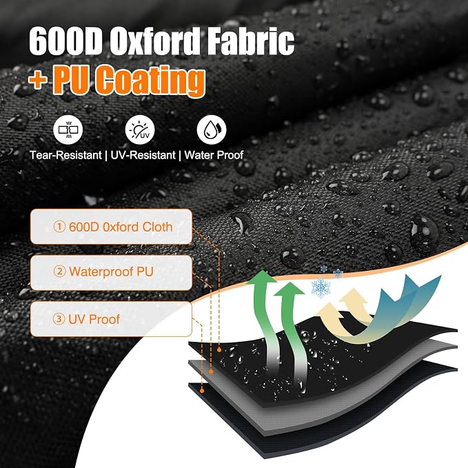 Skid Steer Loader Cover Compatible with Bobcat MT100, Toro Dingo TX1000, Ditch Witch SK800, Heavy Duty Outdoor Waterproof Skid Steer Loader Cover with PU Coating 110" Lx43 Wx57 H