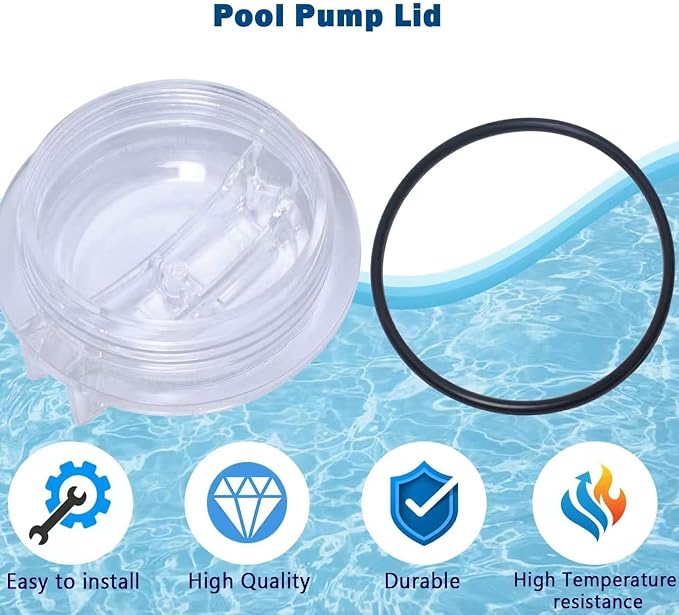 HERCHR Pool Pump Lid, Pool Pump Threaded Lid Replacement Compatible with SPX3000S Series SP3007 SP3010 Pump Thread Strainer Cover