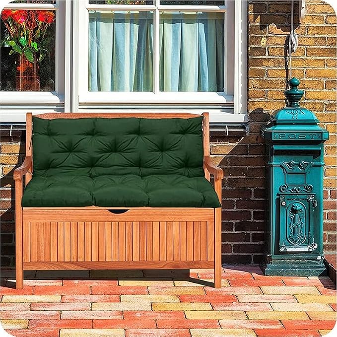 Swing Cushion Replacement Outdoor Porch Waterproof Bench Cushion 2-3 Seater Washable Bench Replacement Cushions for Outdoor Patio Porch Swing Cushions