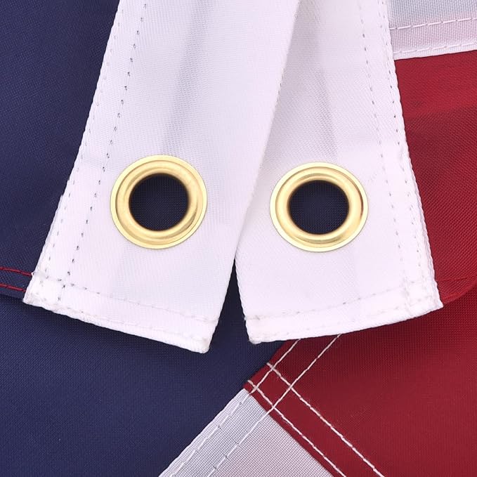 Embroidered 250 Years USA Anniversary 3x5 FT Outside Flag - Embroidered Star, Heavy-Duty Outdoor, Fade-Resistant, Reinforced Stripes & Brass Grommets Patriotic High Wind US Flags