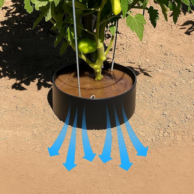 Planting Grow Rings 10 Pack – Interlocking Garden Plant Rings | Garden Rings for Plants Support and Soil Moisture Retention – Planting Rings for Outdoor Plants | Made in USA