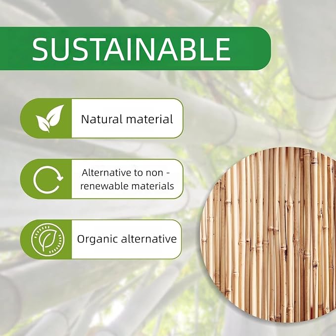 60 Pack Bamboo Stakes for Plant 5 Feet (58inch) with Twist Ties Bamboo Sticks Plant Support Garden Stakes Poles for Tomatoes Cucumber Grapes Pole Beans Trees Potted Dahlia Flowers
