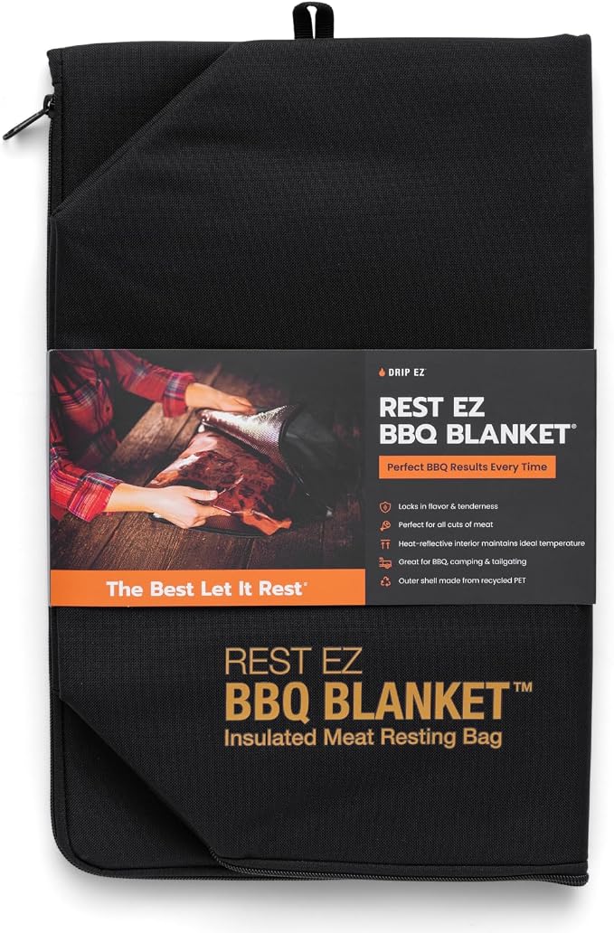 Rest EZ BBQ Blanket® - Insulated Meat Resting Bag for Moisture Retention and Tender BBQ - Heavy-Duty with Wide Mouth Design for Briskets, Pork Shoulders, Steaks