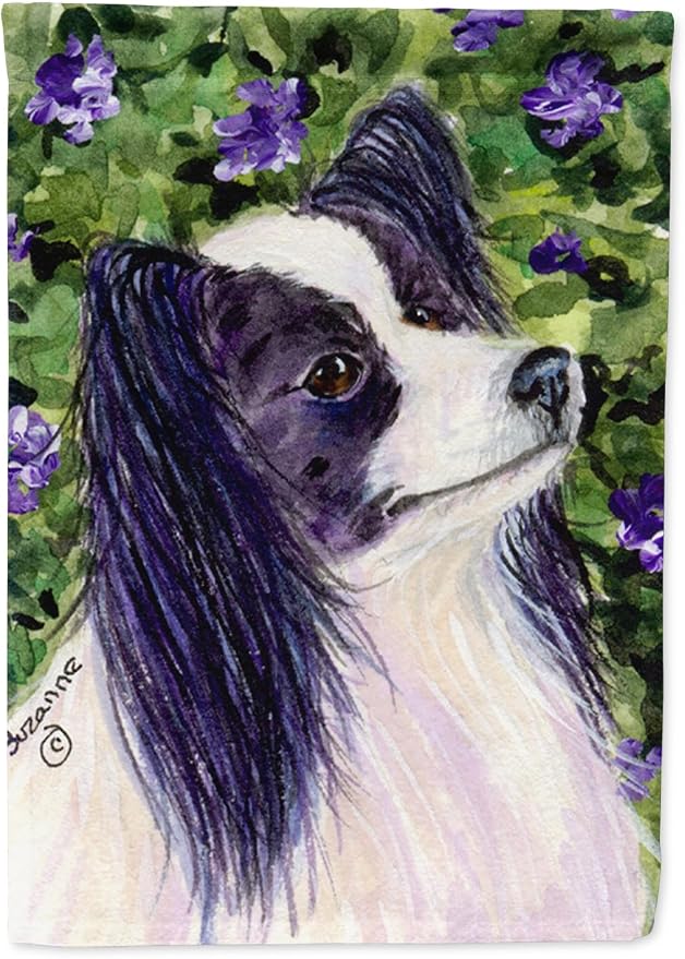 Caroline's Treasures SS8896GF Papillon Garden Flag Mailbox Flag Decorative Yard Flag Banner Outside Patio Artwork Yard Flower Beds, Garden Size, Multicolor
