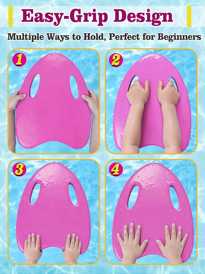 Aulock Swimming Kickboard for Kids with Handrail Hole | Safe Swimming Training Aid Kickboard, Practising Swimming Kickboard for Beginners, for Summer Pool Party