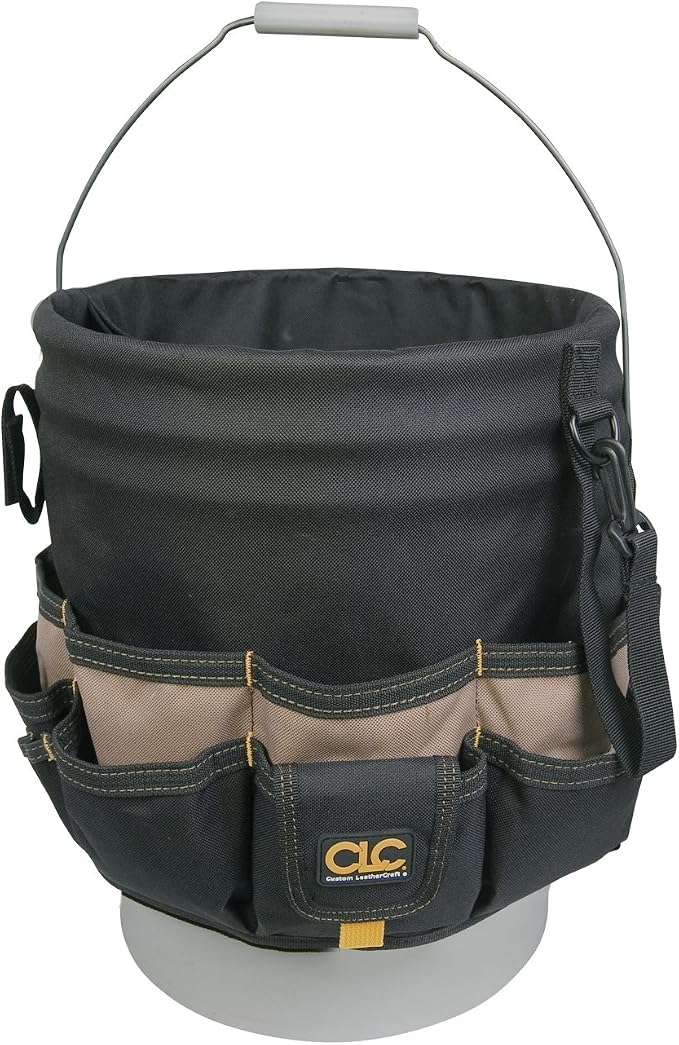 Custom Leathercraft1119 Bucket Caddy Organizer, 48 Pocket