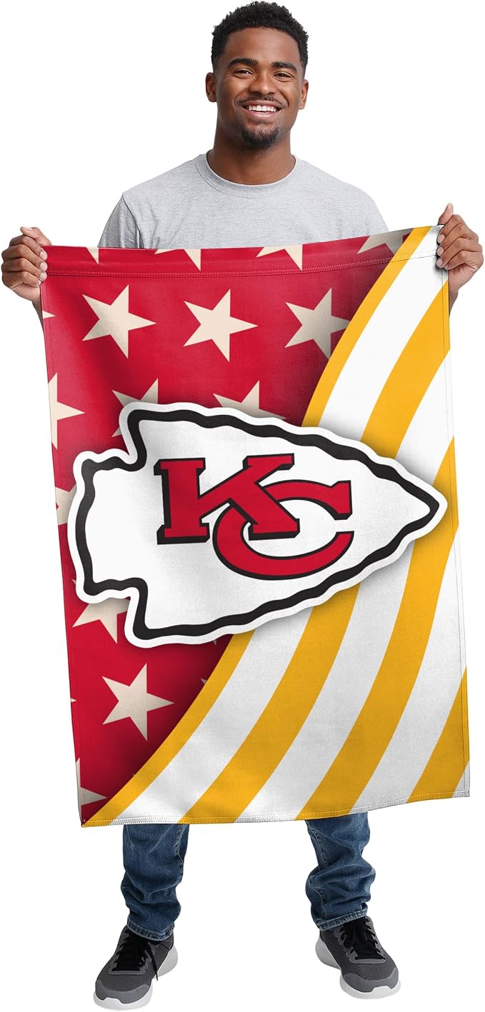 NFL Double Sided Team Logo Vertical Flag (40" x 28")