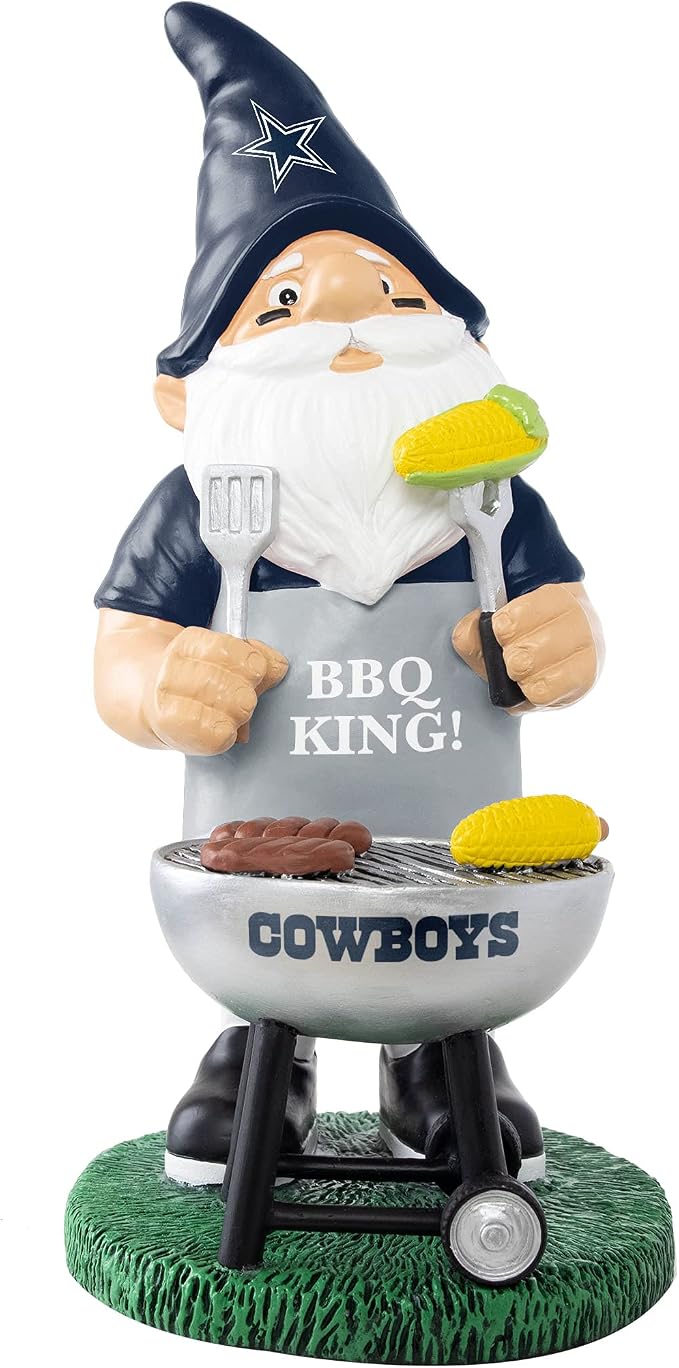 FOCO NFL Unisex-Adult NFL Team Logo Grill Garden Statue Outdoor Gnome 10"