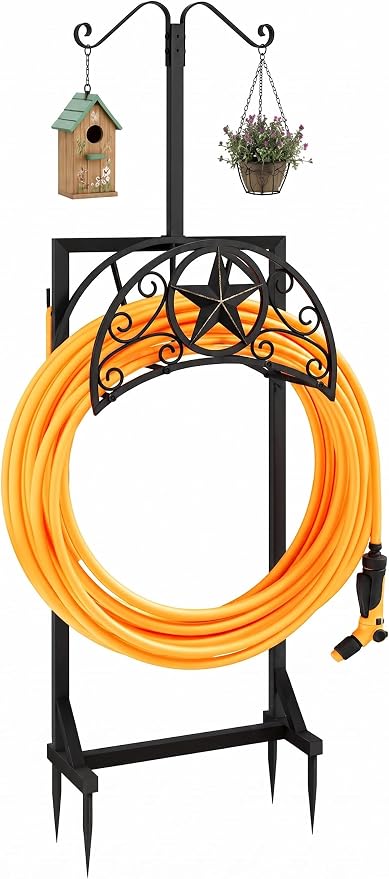 Freestanding Garden Hose Holder, Detachable Outdoor Hose Storage
