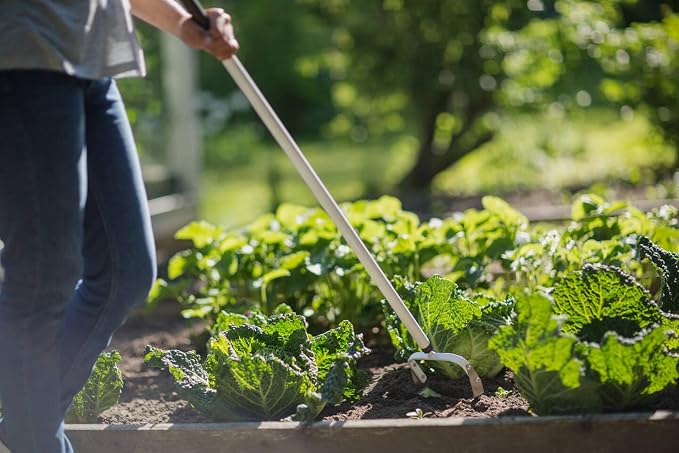 Fiskars Light Weeder, Length: 172 cm, Width: 15 cm, Steel Blade/Aluminium Handle, Black/White, 1019610