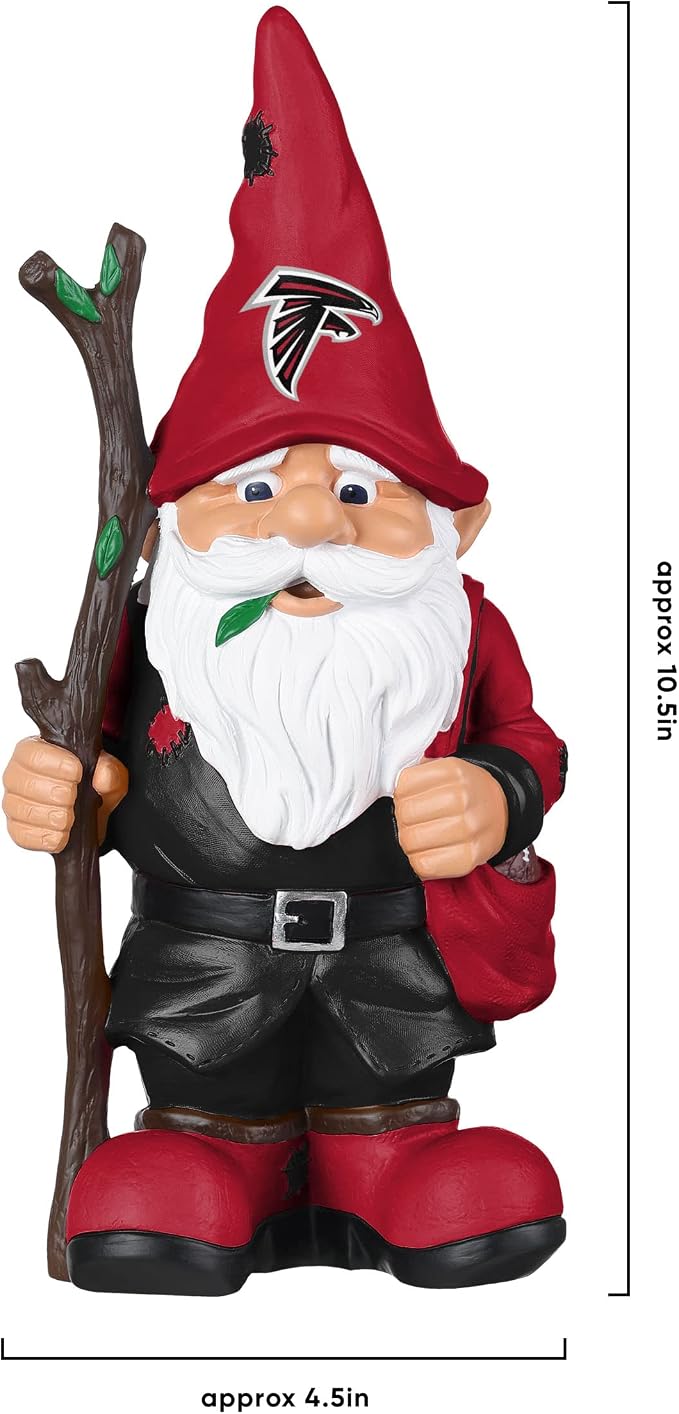 FOCO NFL Team Logo Holding Stick Garden Statue Outdoor Gnome