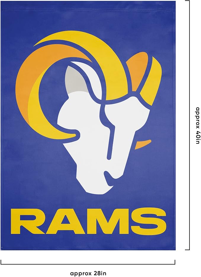 NFL Double Sided Team Logo Vertical Flag (40" x 28")