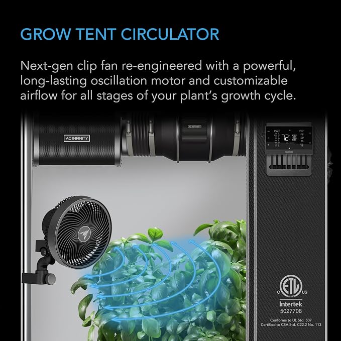 AC Infinity x Athena® Cultivator Kit, Complete 2-Plant Grow Tent System | With Blended Line Fertilizer Starter Kit, Dynamic Learning AI Control with WiFi-Integrated Quiet Fans, Full Spectrum EVO