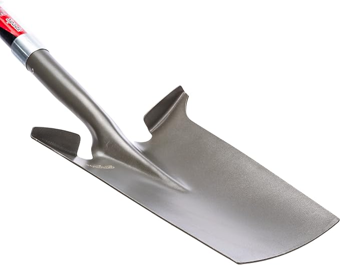 Radius Garden 25111 Pro-Lite Ergonomic Carbon Steel Spade, Red