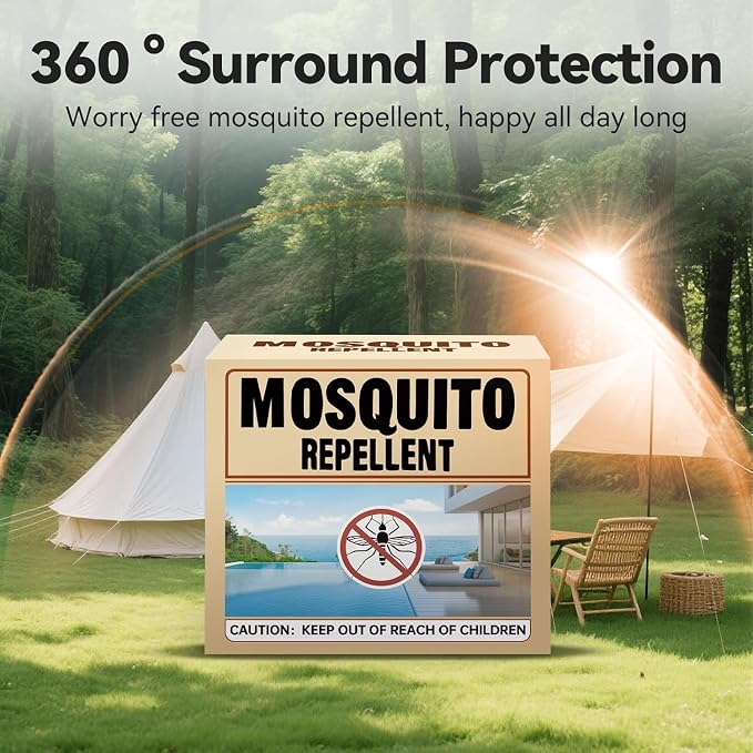 Mosquito Repellent 36 Balls for Patio, Natural Mosquito Repellent Indoor & Outdoor Use, Mosquito Deterrent for Yard, Keep Mosquito Away from Room/Front Door/Camping Safely