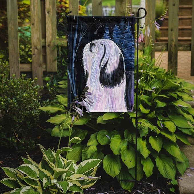 Caroline's Treasures SS8348GF Tibetan Terrier Garden Flag Mailbox Flag Decorative Yard Flag Banner Outside Patio Artwork Yard Flower Beds, Garden Size, Multicolor
