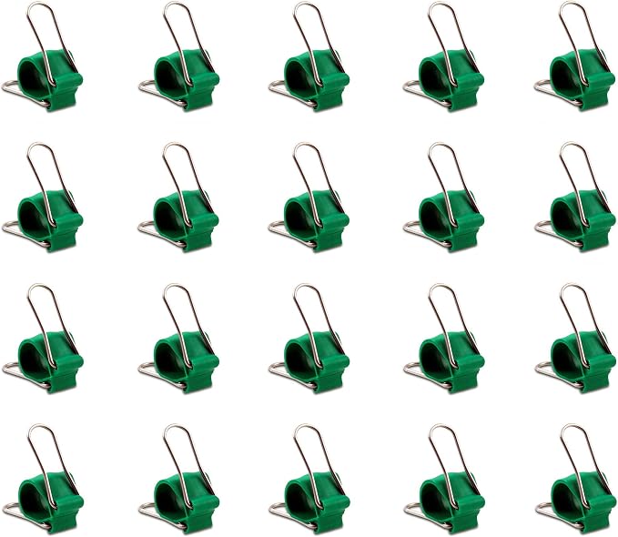 Reusable Greenhouse Clips Made in USA – Orchid Clips, Plant Support Clips & Cord Clips – Heavy-Duty, Weather-Resistant & Durable – Secure Stems, Vines, Wires, Cables, Tomato Plants – Indoor & Outdoor