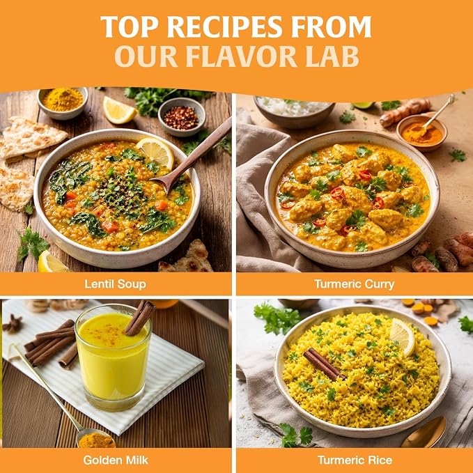 HANDPICK Organic Turmeric Powder with Curcumin (397g/14oz) | Authentic Indian Origin | Gluten Free | Made from Turmeric Root (Packaging may vary)
