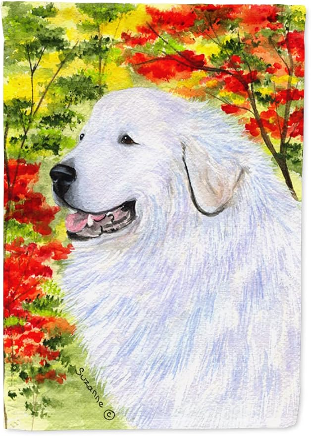 Caroline's Treasures SS8235CHF Great Pyrenees Flag Canvas, Large, Multicolor