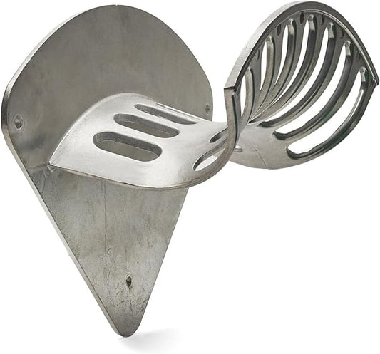 Hose Reel - Heavy Duty Aluminum Water Hose Hanger Wall Mount - Water Hose Holder for 100ft 1/2" Hoses - Hose Rack for Outside - Water Hose Holders for Outside by Kings County Tools