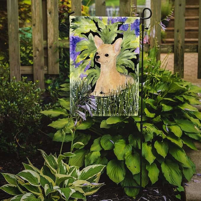 Caroline's Treasures SS8325GF Chihuahua Garden Flag Mailbox Flag Decorative Yard Flag Banner Outside Patio Artwork Yard Flower Beds, Garden Size, Multicolor