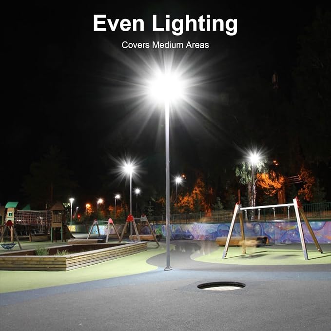 loyoele Utral-Large Solar Street Light, Flood Lights Outdoor, Waterproof Motion Sensor LED Lights, Dusk to Dawn with Remote, Solar-Powered Parking Lot Light, Commercial Area Lighting