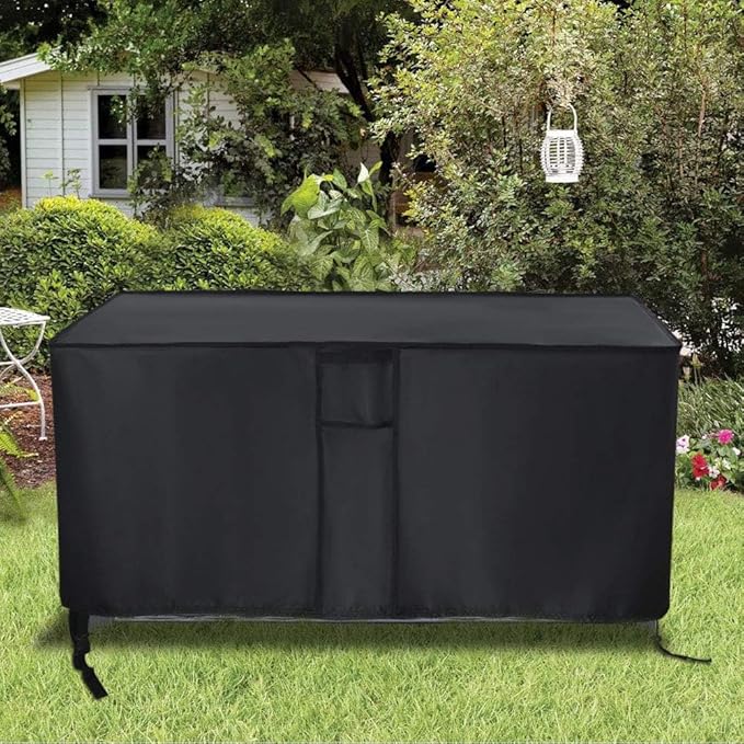 Outdoor Storage Box Cover for Keter XXL 230 Gallon Plastic Deck Storage Container Box,Waterproof Patio Storage Box Covers - 58 x 33 x 34 Inch