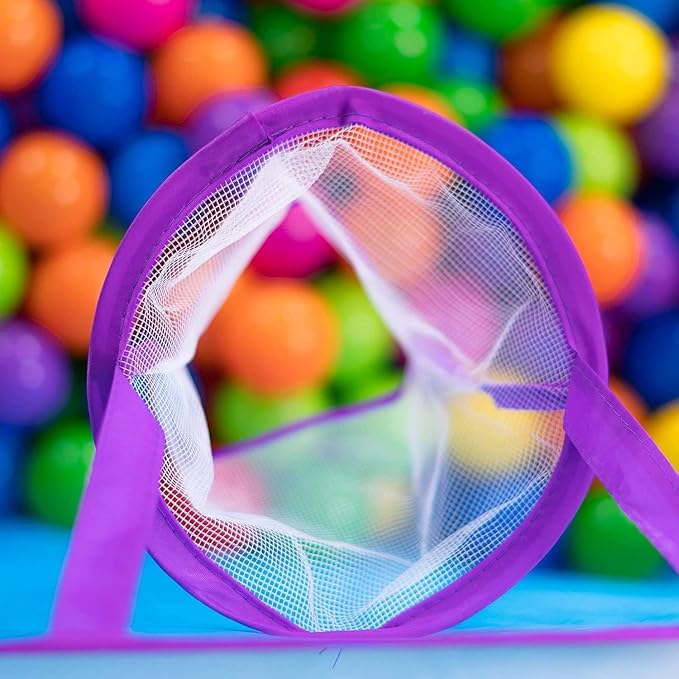 Ball Pit for Toddlers | Kids Ball Pit | Ball Pool for Babies | Piscina de Pelotas para Bebes | Playpen with Basketball Hoop and Zipper Storage Bag, 4 Ft/120CM F : Balls NOT Included
