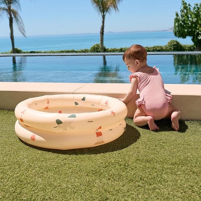 Miniland Inflatable Baby Pool Lighthouse 60 cm - Children's Pool for Outdoor Use | Compact, Lightweight and Easy to Transport | Ideal for Garden, Beach or Patio | Summer and Water Fun