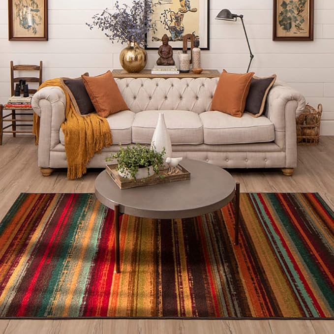 Mohawk Home Avenue Stripe Area Rug (5' x 8')