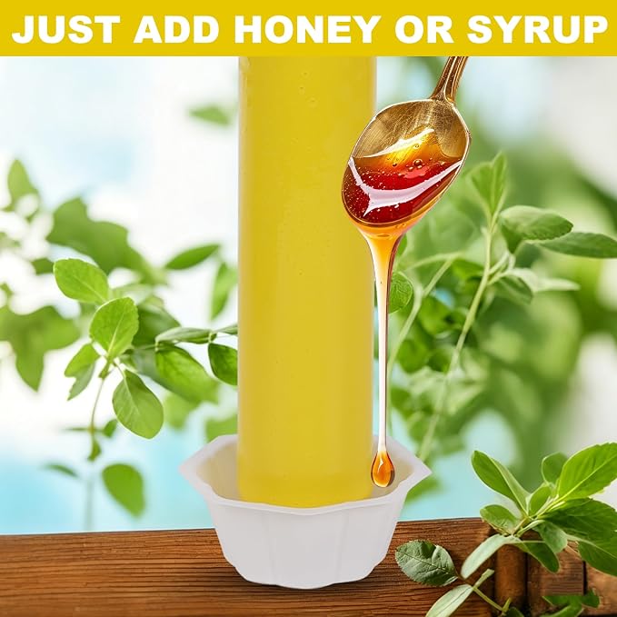 Fly Stick Sticky Fly Traps for Indoors Outdoor 4pk, Sticky Hanging Fly Stick, Flying Insect Trap, wasp Trap（Yellow 4PCS）