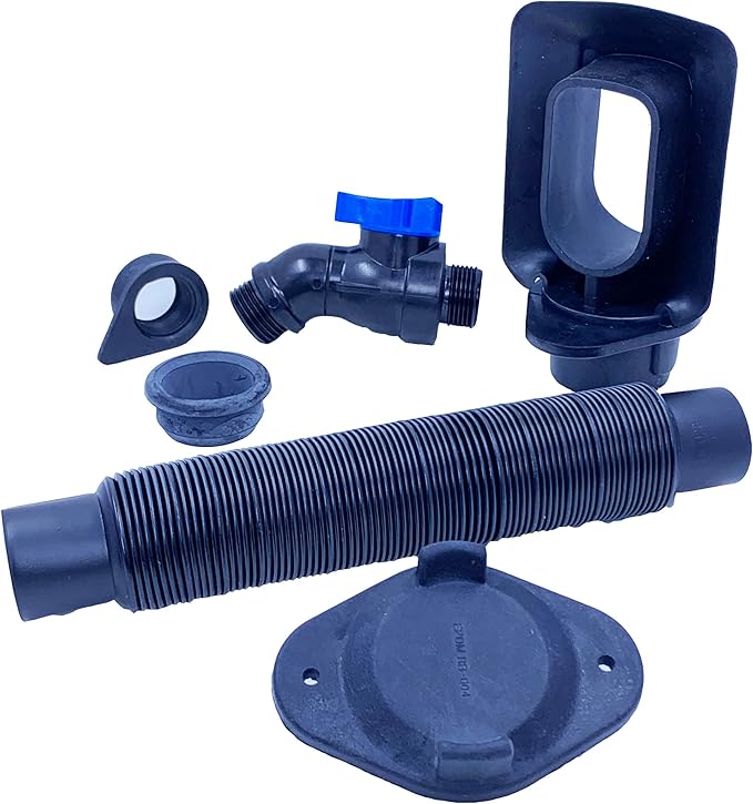 Rain Barrel Downspout Diverter Kits for 2x3, 3x4, 3inch and 4inch Round Downspouts (3x4 Downspout, With Spigot)