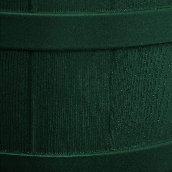 Good Ideas Rain Wizard Water Storage High Quality Collection Barrel with Brass Spigot, Safety Screen, and 50 Gallon Capacity, Green (3 Pack)