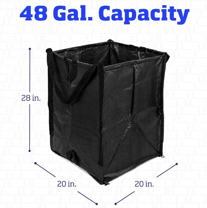 DURASACK Heavy Duty Home and Yard Bags, Black
