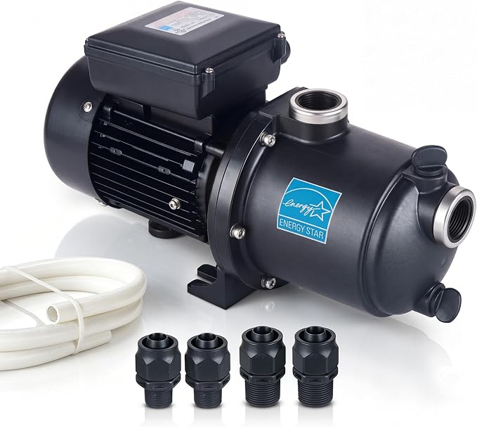 Pool Booster Pump 3/4 HP for Pressure Pool Cleaners PB460 180-480, EC-LA01N, OEM Booster Pump 3/4 HP, 115V or 230V, 60PSI, Energy Star Specification - Black