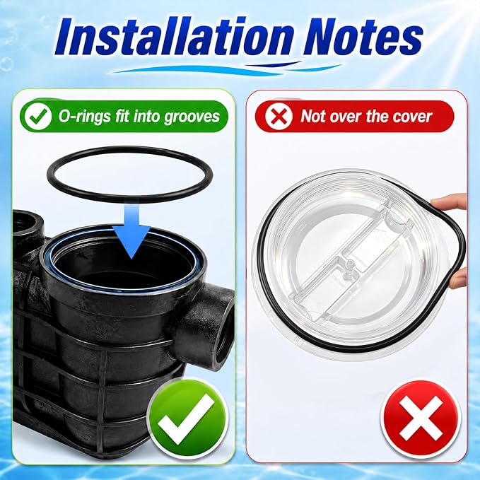 Pool Pump lid Compatible with Hayward Super II Pump SP3000 & SP3000X Series, Threaded Strainer Cover with O-Ring Replace# SP3100D SPX3100D 5110-03C